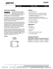 EL6202 datasheet pdf Intersil