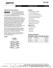 EL7156 datasheet pdf Intersil