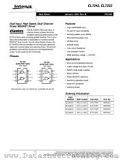 EL7252 datasheet pdf Intersil