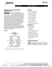 EL7412 datasheet pdf Intersil