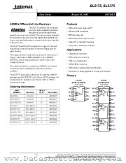 EL5375 datasheet pdf Intersil