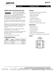 EL5177 datasheet pdf Intersil