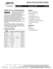 EL5135 datasheet pdf Intersil