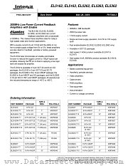 EL5263 datasheet pdf Intersil