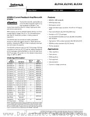 EL5165 datasheet pdf Intersil