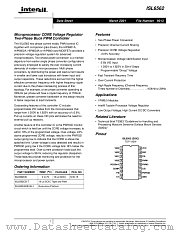 ISL6562 datasheet pdf Intersil