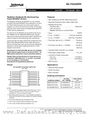 ISL74422RH datasheet pdf Intersil