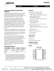ISL6224 datasheet pdf Intersil