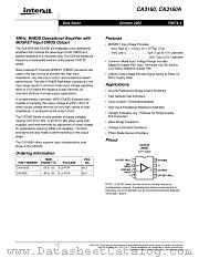CA3160A datasheet pdf Intersil