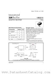 10BQ015 datasheet pdf International Rectifier
