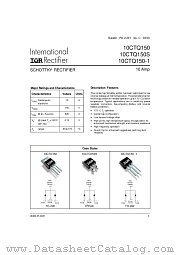10CTQ150S datasheet pdf International Rectifier