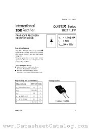 10ETF04FP datasheet pdf International Rectifier