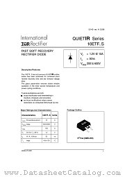 10ETF02STRL datasheet pdf International Rectifier