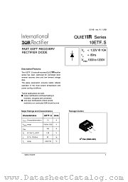 10ETF10STRR datasheet pdf International Rectifier