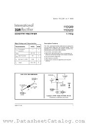 11DQ09TR datasheet pdf International Rectifier