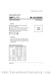 160MT120KB datasheet pdf International Rectifier