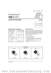 15CTQ045STRR datasheet pdf International Rectifier