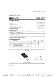 15ETH06FP datasheet pdf International Rectifier