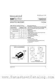 15MQ040 datasheet pdf International Rectifier