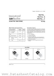 16CTQ100STRL datasheet pdf International Rectifier
