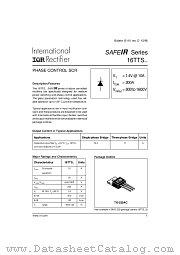 16TTS08 datasheet pdf International Rectifier