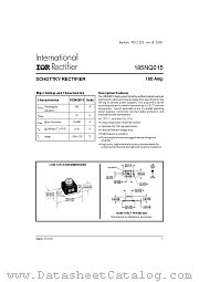 185NQ015R datasheet pdf International Rectifier