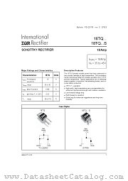 18TQ035STRR datasheet pdf International Rectifier