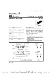 203CNQ080 datasheet pdf International Rectifier