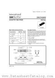 208CNQ060 datasheet pdf International Rectifier