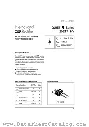 20ETF12 datasheet pdf International Rectifier