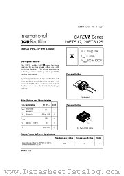 20ETS08STRR datasheet pdf International Rectifier