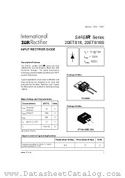 20ETS16 datasheet pdf International Rectifier
