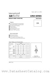 22RIA140 datasheet pdf International Rectifier