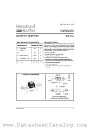242NQ030 datasheet pdf International Rectifier