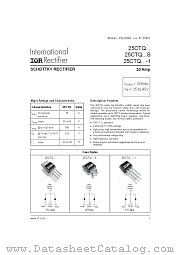 25CTQ035S datasheet pdf International Rectifier