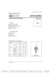 25F20 datasheet pdf International Rectifier