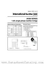 2KBB10R datasheet pdf International Rectifier
