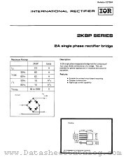 2KBP08 datasheet pdf International Rectifier