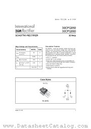30CPQ060 datasheet pdf International Rectifier