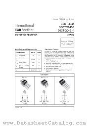 30CTQ035-1 datasheet pdf International Rectifier