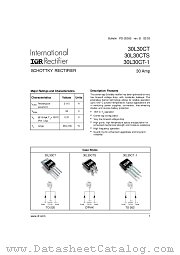 30L30CT-1 datasheet pdf International Rectifier