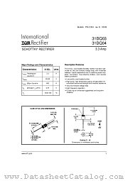 31DQ04 datasheet pdf International Rectifier