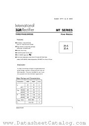 26MT120 datasheet pdf International Rectifier