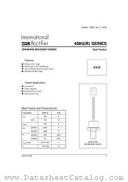 400UR160D datasheet pdf International Rectifier
