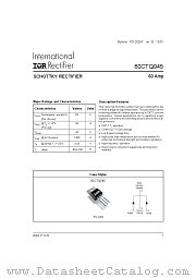 60CTQ045 datasheet pdf International Rectifier