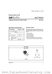 60CTTN015 datasheet pdf International Rectifier