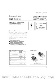 60EPF06 datasheet pdf International Rectifier