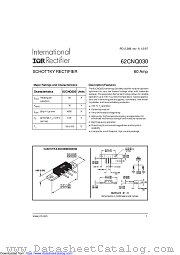 62CNQ030SM datasheet pdf International Rectifier