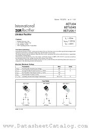 8ETU04-1 datasheet pdf International Rectifier