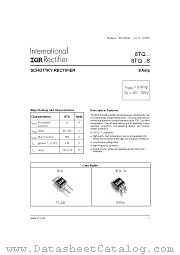 8TQ080 datasheet pdf International Rectifier